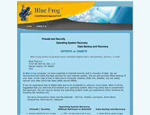 Tablet Screenshot of getbluefrog.com